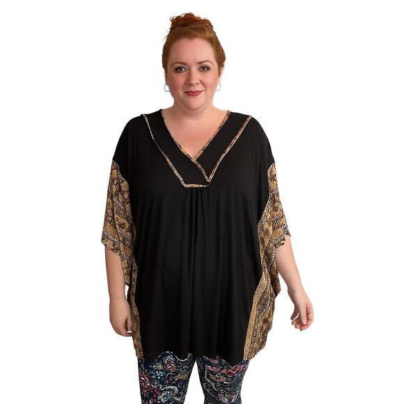 JADE BY JANE Women's Poncho ONE SIZE Rayon Spandex Polyester Boho - Picture 1 of 5